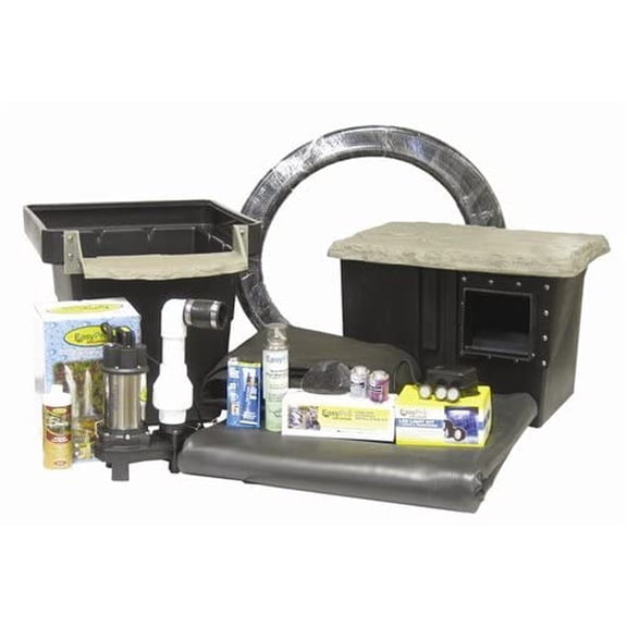 EasyPro Pond Products EM1621FB Pro-Series Medium Pond Kit Has Everything a Do-It-Yourselfer or Professional Needs to Build a Beautiful Long Lasting 16x21x2 Deep-3800 gal. Koi Pond or Water Garden