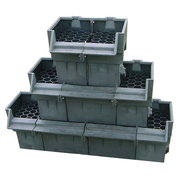 EasyPro Pond Products Pro-Series EWS18-18 Straight Waterfall Spillway - Designed to Sit Inside The Liner Eliminating Leaks. Has The Ability to be Connected to Other Spillways to Expand The Spillway