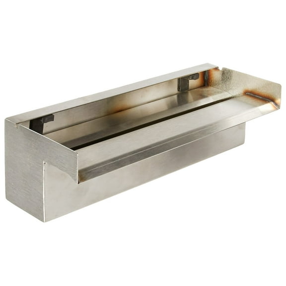 EasyPro SSS11 Vianti Falls Stainless Steel Waterfall Spillway / 11.5" Wide - 2" Lip