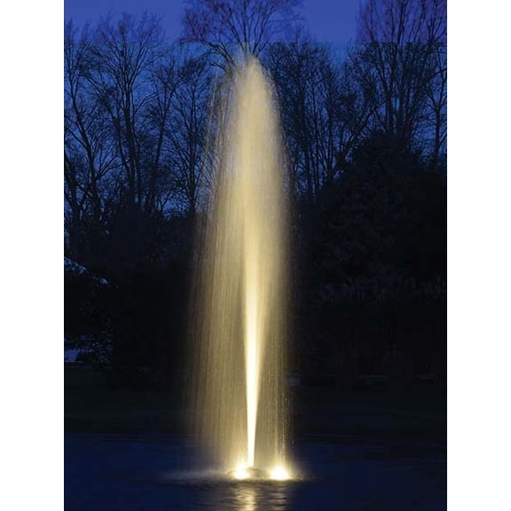 EasyPro WFL3-150 AquaShine Three 11 Watt Warm White LED Stainless Steel Fountain Lights/Digital Timer & Remote Control/for Fountains up to 2 hp / 150' Power Cord