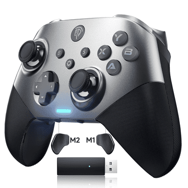 EasySMX 2.4G Wireless Controller, Bluetooth Gaming Controller for PC/Nintendo Switch/Andriod/iOS/Mac, with Hall Joystick/Trigger, Mechanical Buttons, Magnetic Surface Shell