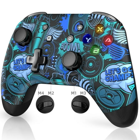 EasySMX BluetoothBayard 9124 Wireless Video Game Controller for Nintendo Switch and PC, Black