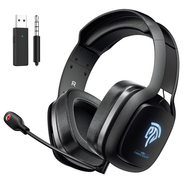 EasySMX C06W 2.4GHz Wireless Gaming Headset for PC, PS4, PS5, MAC