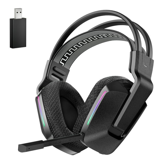 EasySMX C09W Wireless Gaming Headset, Bluetooth Gaming Headphones with
