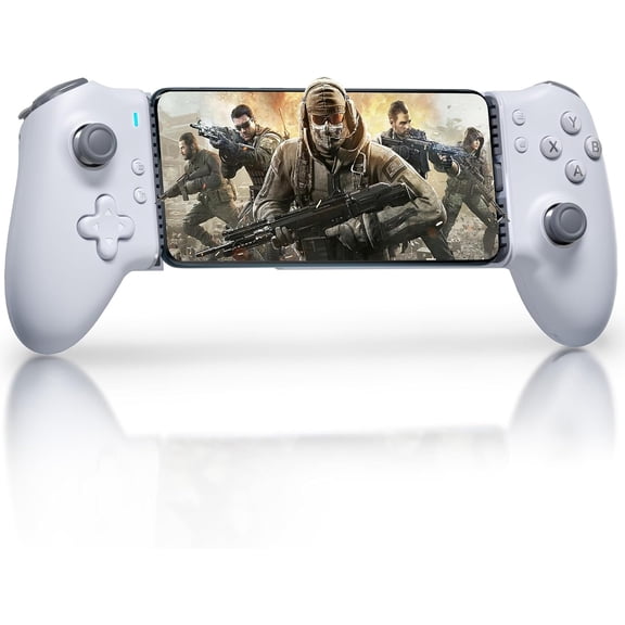 EasySMX M15 Mobile Gaming Controller for Android & iPhone 15 Series, Hall-Effect Joysticks, Mechanical Buttons, Adjustable Type-C Port, Telescopic Design for Compatible Mobile Games