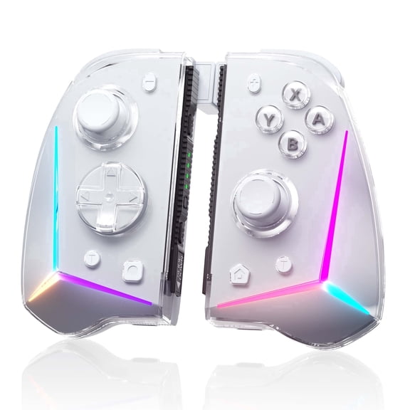 EasySMX Switch Joycon Controller Compatible for Nintendo Switch, Support Swappable Sticks/Micro-Motor/RGB Lights/Mecha Buttons/Vibration/NFC