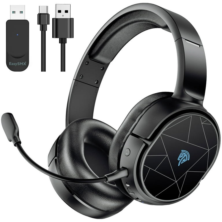 Wireless Gaming Headset, 2.4GHz Wireless Headset for PC, PS4/PS5, Nintendo  Switch, LongBattery Up to 30h, 7.1 Surround Sound, Detachable Microphone