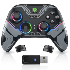 EasySMX PC Controller, Bluetooth Gaming Controller for PC, Android/iOS/Mac/Switch/Steam, with Hall Joystick and Trigger, RGB Lighting