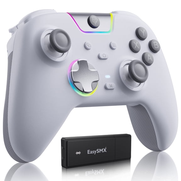 EasySMX X05 Pro Wireless Game Controller with Hall Effect Joysticks and Programmable Buttons for PC and Android Devices