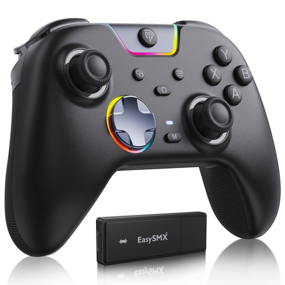 Programmable Double Button EasySMX, Wireless PC Controller, X05 Pro, Dual-Stage Hall Triggers ...