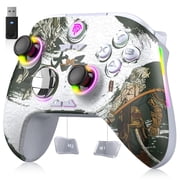 EasySMX X15 Wireless Controller for PC/Switch/Android/iOS/Tesla - Hall Effect Joysticks, 20H Gameplay, Turbo, 3-Speed Vibration, 1000mAh, ABXY Swappable