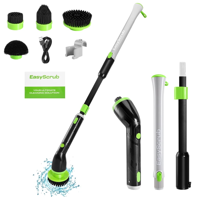 EasyScrub Cordless Electric Spin Scrubber - Powerful 350 RPM