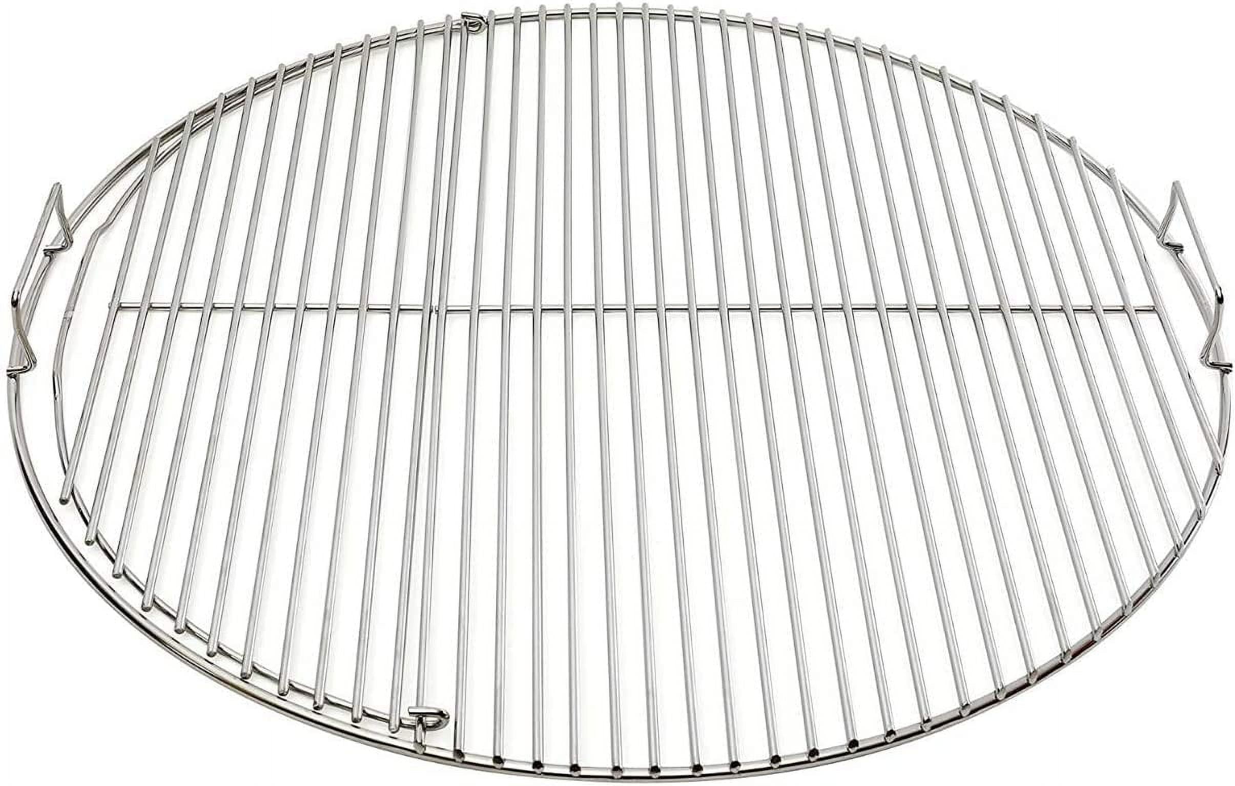 EasySpin Charcoal Grill Cooking Grate, 2-Zone Stainless Steel Hinged Replacement - 24 Inches by SnS Grills