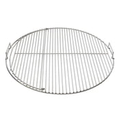 SnS Grills Slow N Sear  EasySpin 22" Hinged Grill Grate   304 Stainless Replacement Cooking Grate for Weber 22-Inch Kettle Grills