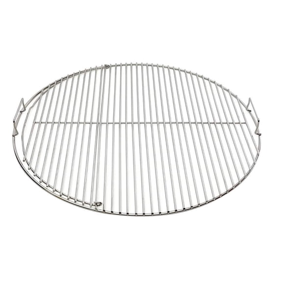 SnS Grills Slow 'N Sear® EasySpin 22" Hinged Grill Grate — 304 Stainless Replacement Cooking Grate for Weber 22-Inch Kettle Grills
