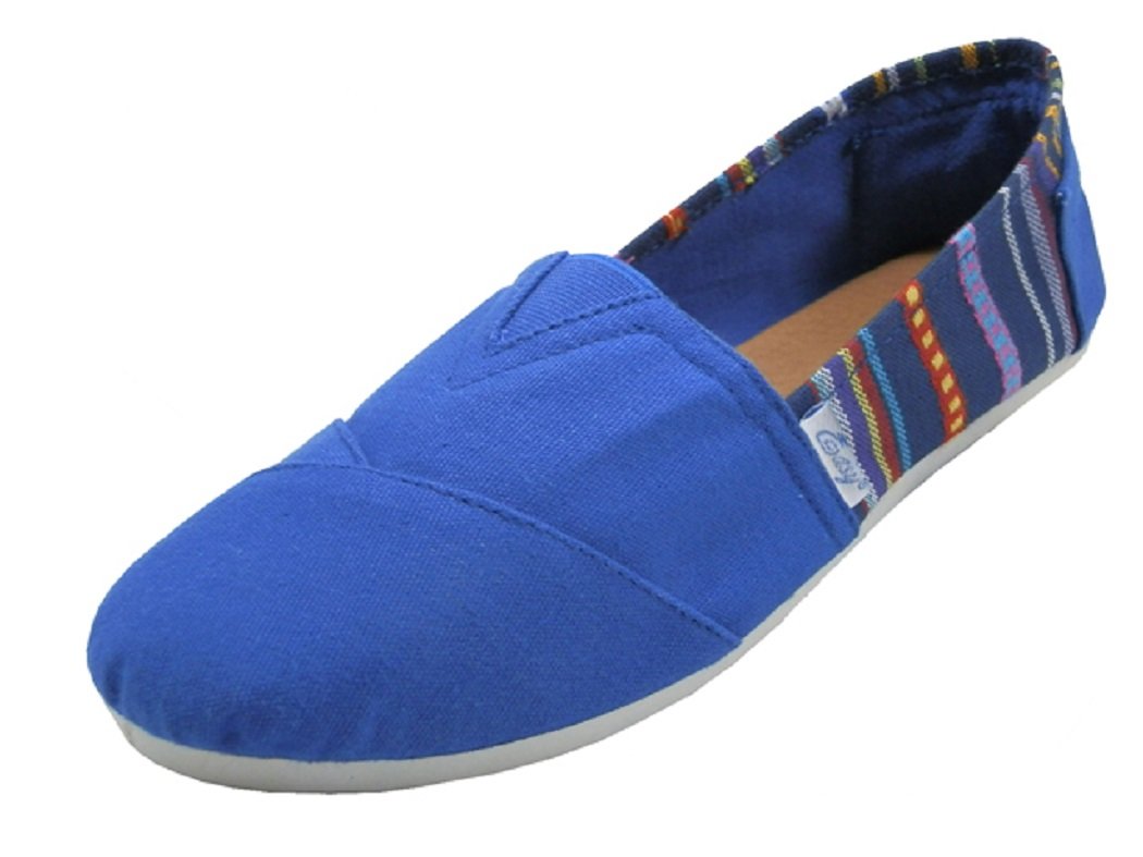 EasySteps Women's Canvas Slip-On Shoes with Padded Insole 308L Navy 5 - image 1 of 2
