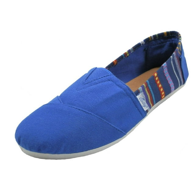 EasySteps Women's Canvas Slip-On Shoes with Padded Insole 308L Navy 5