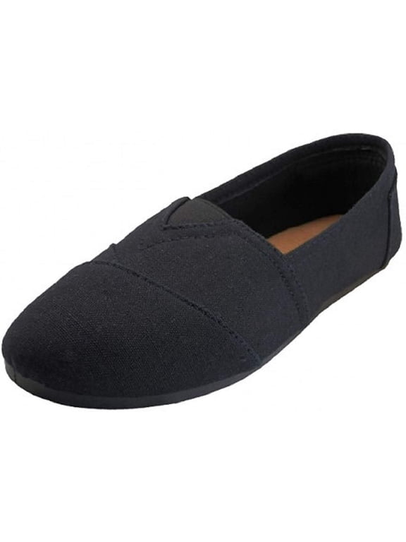 EasySteps Women's Canvas Slip-On Shoes with Padded Insole 308l b/b 6