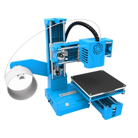 EasyThreed 3D Printer Desktop Printing Machine for Kids 100x100x100mm Print Size Removable Platform One-Key Printing with TF Card PLA Sample Filament for Beginners Household Education