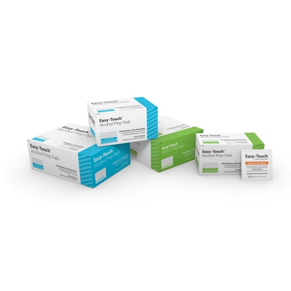 EasyTouch Alcohol Prep Pads - Gamma-Sterilized - (200 per Box)