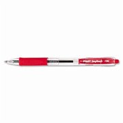 EasyTouch Ballpoint Retractable Pen- Red Ink- Fine- Dozen