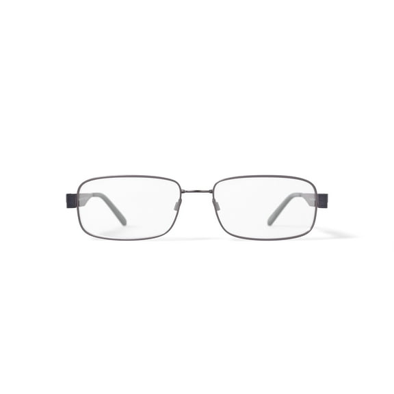 EasyTwist Men's CT201 Rectangular Prescription Eyeglasses with Case, Grey