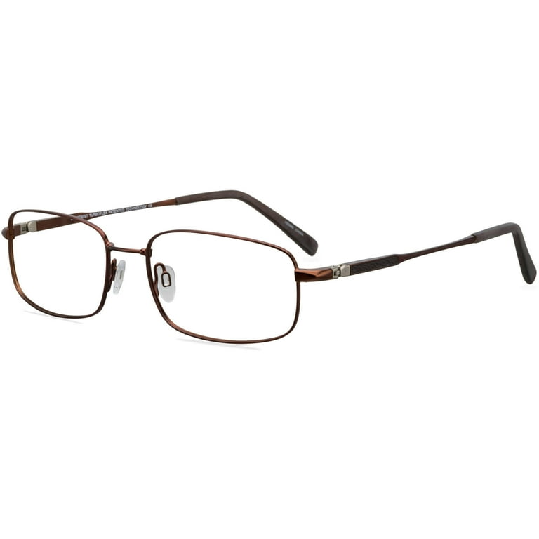 EasyTwist TurboFlex Men s Full Rim Eyeglasses ET931 Brown 56 18 145 with Case