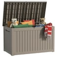 thumbnail image 1 of EasyUp 230 Gallon Resin Deck Box, Lockable Patio Outdoor Storage Box for Furniture, Garden Tools and Tools Storage, Waterproof Outside Storage Boxes, 1 of 6