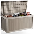 thumbnail image 1 of EasyUp 260 Gallon Resin Deck Box, Lockable Patio Outdoor Storage Box for Furniture, Garden Tools and Tools Storage, Waterproof Outside Storage Boxes, 1 of 7