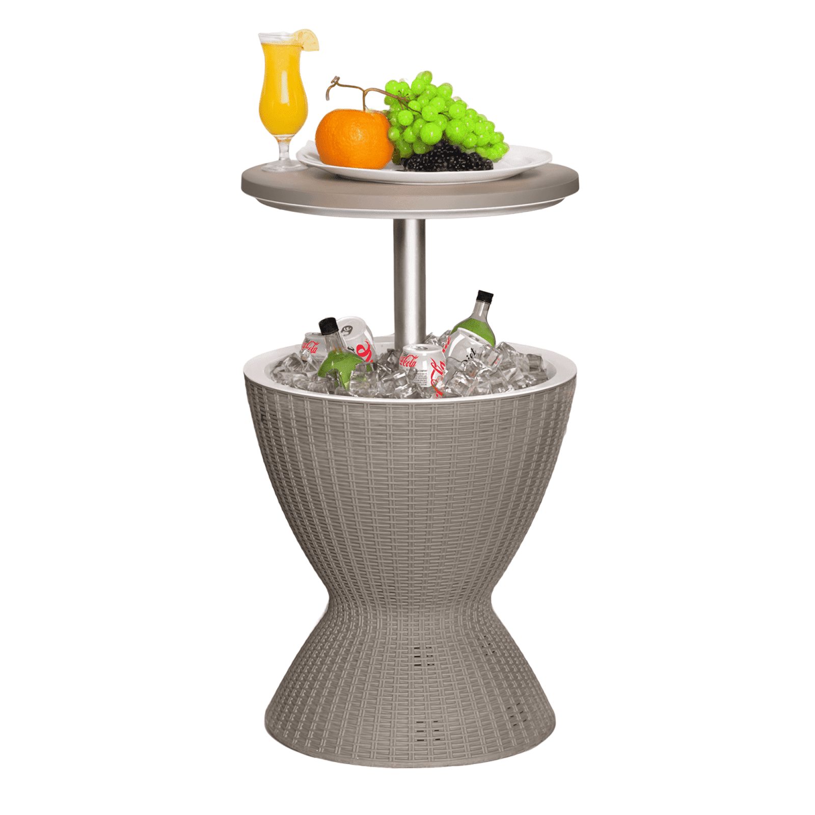 Ice Bucket Table EasyUp 8-Gallon Adjustable Cooler Bar Table, Outdoor Ice Bucket ...