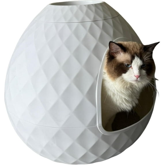 EasyUp Cat Litter Box Enclosure, Hidden Litter Box for Cat