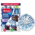 thumbnail image 1 of O-Cedar RinseClean Deep Clean Microfiber Spin Mop Head Replacement with Scrub Pad, Machine Washable & Reusable, 1 Count, 1 of 11