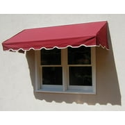Easyawn Sunbrella Classic Window Awning/Door Awning/5 Colors + 3 Sizes/Door Canopy/Window Awning/Canvas Window Awning/Canvas Door Awning/by Easyawn with Sunbrella Canvas (Burgundy 4 feet Wide)