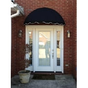 Easyawn Sunbrella Dome Window Awning/Door Awning/ 5 Colors + 3 Sizes/Door Canopy/Window Awning/Canvas Window Awning/Canvas Door Awning/by Easyawn with Sunbrella Canvas (Black 4 feet Wide)
