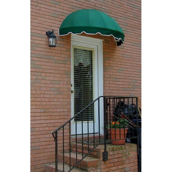 Easyawn Sunbrella Dome Window Awning/Door Awning/ 5 Colors + 3 Sizes/Door Canopy/Window Awning/Canvas Window Awning/Canvas Door Awning/by Easyawn with Sunbrella Canvas (Green 5 feet Wide)
