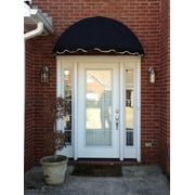 Easyawn Sunbrella Dome Window Awning/Door Awning/ 5 Colors + 3 Sizes/Door Canopy/Window Awning/Canvas Window Awning/Canvas Door Awning/by Easyawn with Sunbrella Canvas (Black 4 feet Wide)