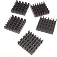 thumbnail image 1 of Easycargo 10pcs 19mm Heatsink Kit + pre Applied 3M 8810 Thermal Conductive Adhesive Tape, Cooler heatsink for Cooling GPU Raspberry Pi 4 PS5 SSD M.2 NVMe 2280 GPU IC Chips VRAM VGA RAM 19mmx19mmx5mm, 1 of 1