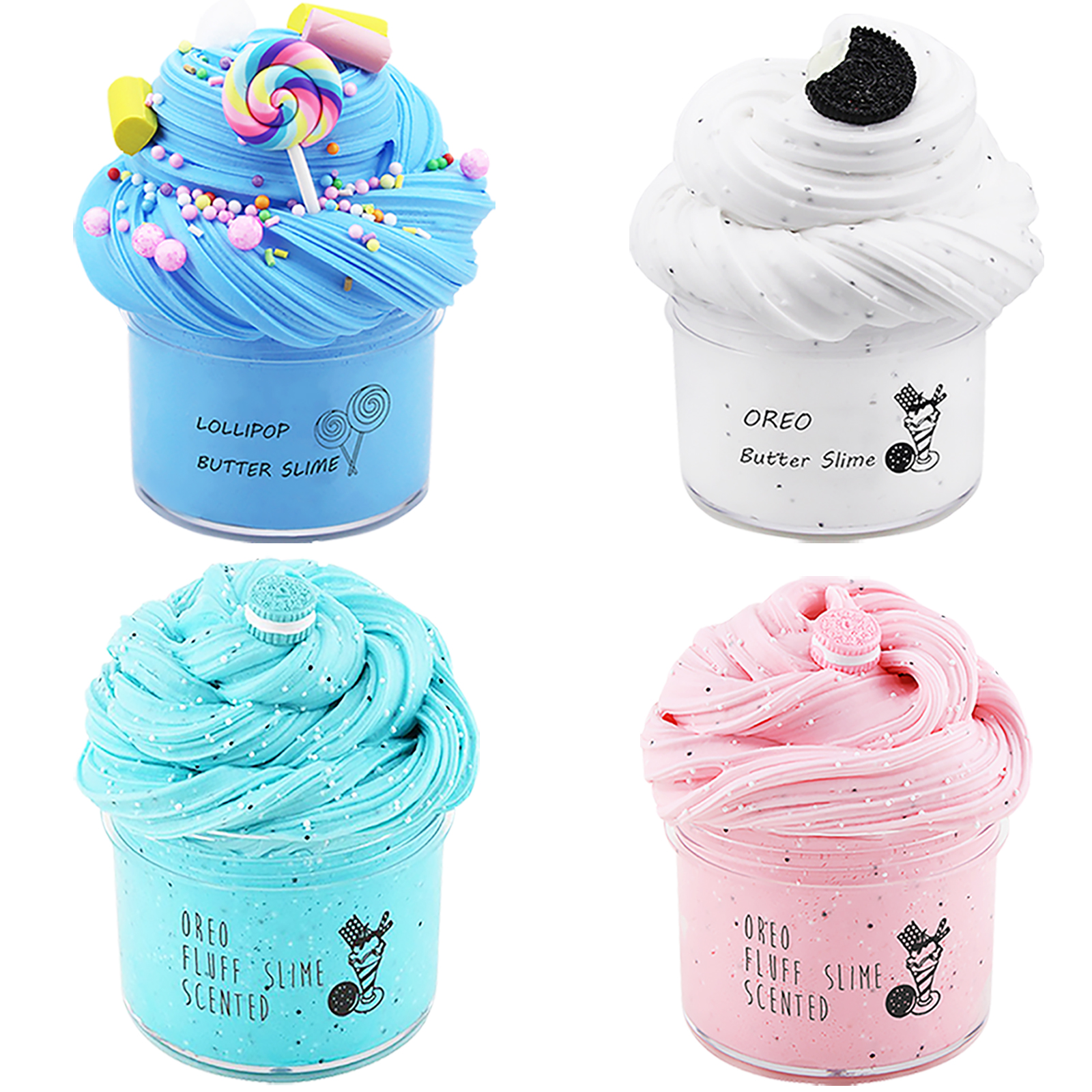 4 Color Slime Putty, Super Soft and Nonsticky, for Sensory and Tactile