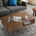 thumbnail image 1 of Easyego Coffee Table with Storage, Farmhouse Wood Tables for Living Room, Easy Assembly, Suitable for Various Home Styles (Rustic Walnut), 1 of 8