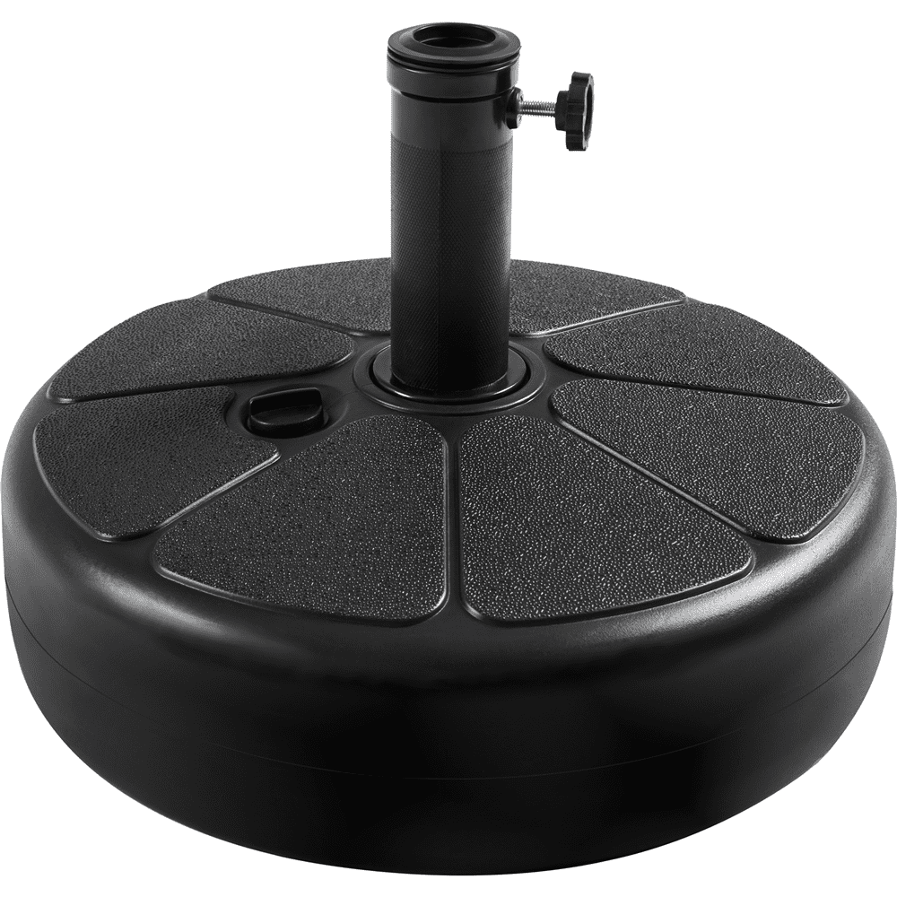 Renwick 50lbs Water Filled Plastic Umbrella Base Stand, Black