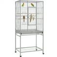 thumbnail image 1 of Renwick 53.5"H Large Rolling Metal Pet Cage with Detachable Stand，Light Gray, 1 of 11