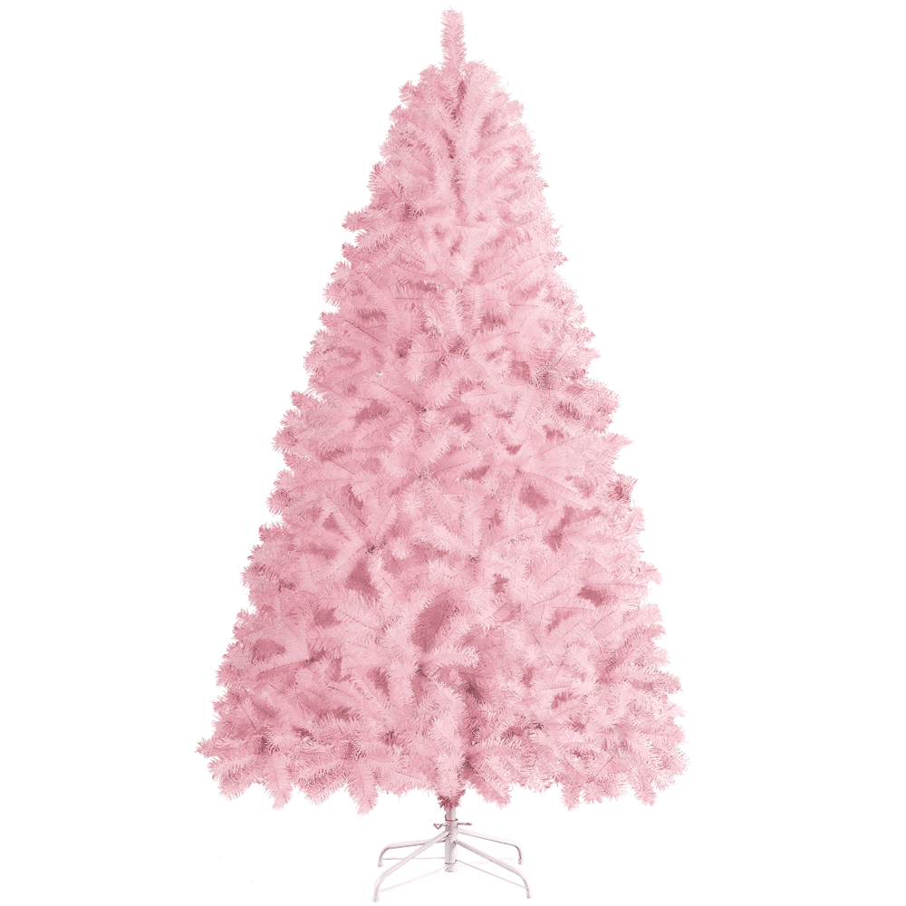 Renwick 6' Hinged Spruce Artificial Christmas Tree with Foldable Stand, Pink