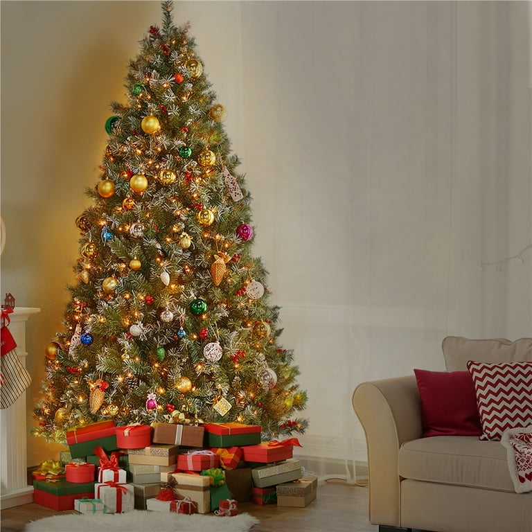 Holiday Time PreLit Incandescent Clear Redland Spruce, 55 OFF