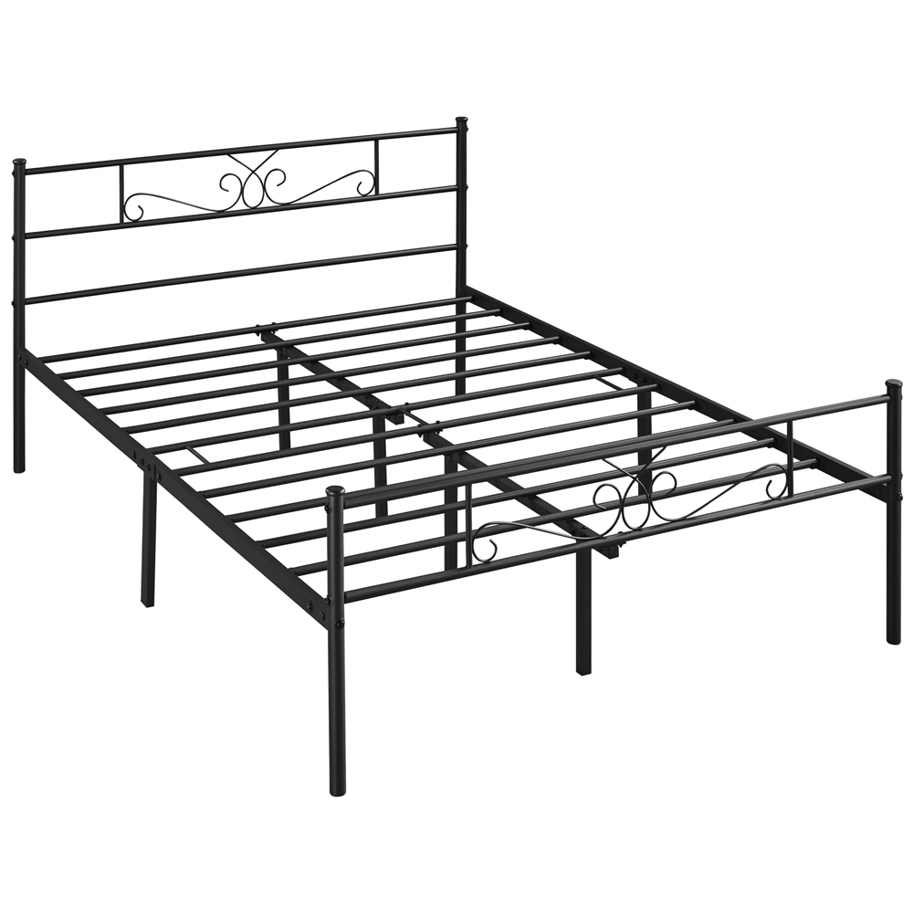 Rest Haven Shadowood Shiplap Platform Bed, Full, Black