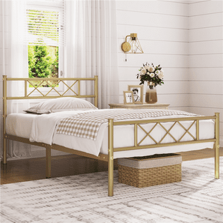 Metal bed frame king walmart deals