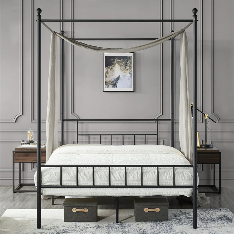 Black canopy outlet bed walmart
