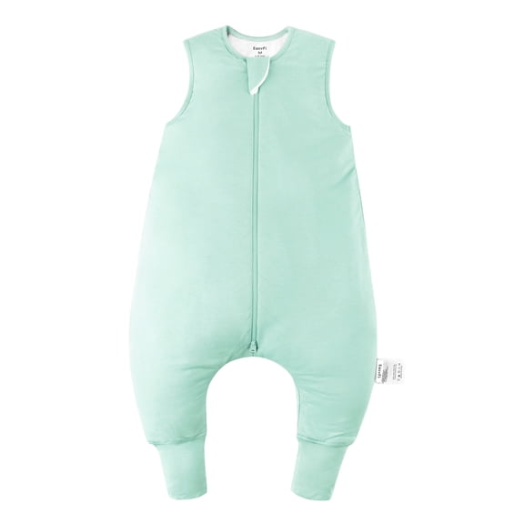 Easyfi Toddle Sleep Sack with Legs 12-24M (1T-2T) Ultra Soft Bamboo Wearable Blanket with Feets, 2-Way Zipper