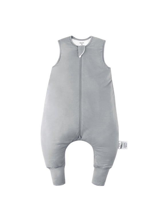 Toddle Sleep Sack with Legs 24-36M (2T-3T) Ultra Soft Bamboo Wearable Blanket with Feets, 2-Way Zipper