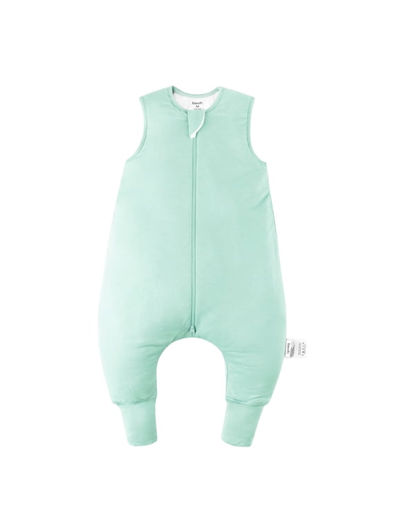Toddle Sleep Sack with Legs 24-36M (2T-3T) Ultra Soft Bamboo Wearable Blanket with Feets, 2-Way Zipper