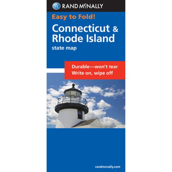 Pre-Owned Connecticut / Rhode Island: Connecticut, Rhode Island (Laminated Fold Map) (EasyFinder S.) Paperback